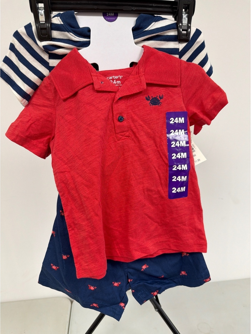 Carter's Baby Boys 3-Piece Crab Themed Outfit Set 24 Months 0029